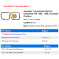 thumbnail image 2 of Automatic Transmission Filter Kit - Compatible with 1993 - 1998 Jeep Grand Cherokee 1994 1995 1996 1997, 2 of 2