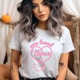 thumbnail image 2 of Women’s Nurse Shirt, Cute Nurse Appreciation Heart Graphic Top, Black, Size 2XL, 2 of 6