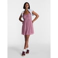 thumbnail image 2 of No Boundaries Button Front Mini Dress, Women's XXS-XXL, 2 of 5