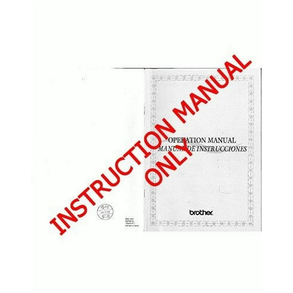 Brother PS-1000 Sewing Machine Owners Instruction Manual