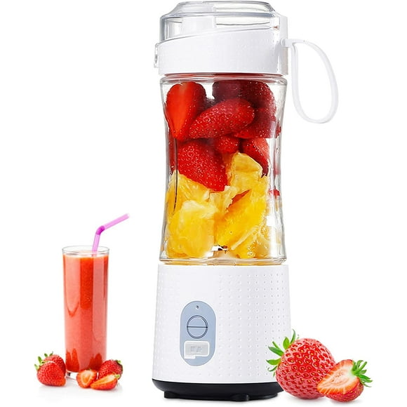 BestPortable Blender for Shakes and Smoothies: Personal Size Single Serve Travel Fruit Juicer Mixer Cup with Rechargeable USB Small Electric Individual Mini Blender for Juice Milk