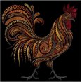 thumbnail image 1 of Lienzo con pintura por números para decorar la pared del hogar, lienzo de pintura resistente al agua con un patrón de gallo vívido, 1 of 5