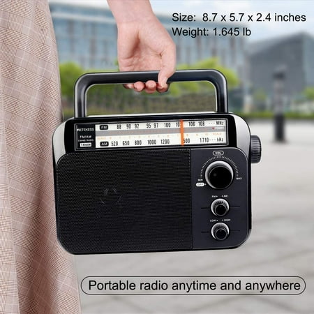 Bmatwk TR604 Portable AM FM Radio, Analog Transistor Radio, Simple ...