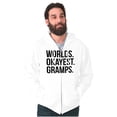 thumbnail image 5 of Worlds Okayest Gramps Relative Family Zip Hoodie Sweatshirt Men Brisco Brands L, 5 of 5