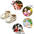 thumbnail image 5 of Soft Sole Leather Baby Shoes - Infant Baby Walking Shoes Moccasinss Rubber Sole Crib Shoes, 5 of 6