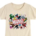 thumbnail image 3 of Marvel - Sticker Collage - Toddler And Youth Girls Fitted Short Sleeve Graphic T-Shirt, 3 of 5