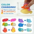 thumbnail image 4 of BenBen 6Pcs Color Changing Bath Toys for Toddler, No Hole Mold Free Ocean Animal Baby Bathtub Toys, 4 of 7