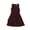 Red - darkred, variant on bar III Womens Lace-Up Fit & Flare Dress, Red, X-Large