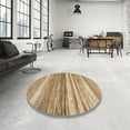 thumbnail image 4 of Ahgly Company Machine Washable Indoor Rectangle Abstract Sandy Brown Area Rugs, 4' x 6', 4 of 7