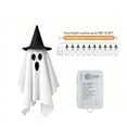 thumbnail image 5 of Halloween Ghost Garland With Lights 12.5Ft Witch Hat Ghost Party Banner For Mantel, Wall, Office, Indoor or Outdoor Party Decor, 5 of 5