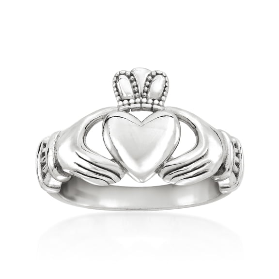 Ross-Simons Sterling Silver Claddagh Ring, Women's, Adult