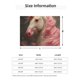 thumbnail image 5 of Fotbe Haired White Horse Manta de Franela con Estampado, Manta Ultrasuave para Cama, Sofá, Auto, Hipoalergénica y Antibolitas-60"x50", 5 of 6