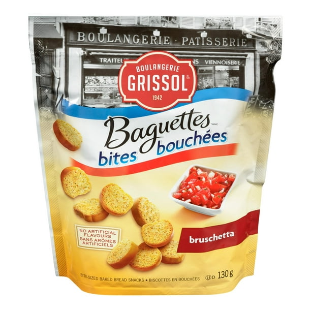 Boulangerie Grissol Bouchées de Baguettes Bruschetta, Dare 130 g