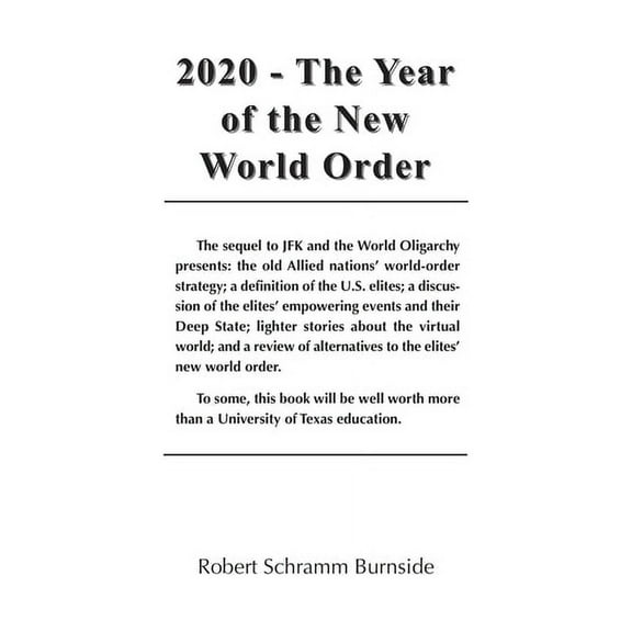 2020 - The Year of the New World Order (Paperback)