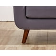 thumbnail image 4 of Uspridefurniture Zohaib 51'' Linen Square Arm Loveseat-Gray, 4 of 5
