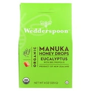 Wedderspoon Eucalyptus Organic Manuka Honey DROPS, 4 oz.