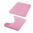 thumbnail image 2 of LShunze Bathroom Mat Set, 2 Piece Memory Foam Bath Mat and U-Shaped Toilet Rug, Machine Wash Dry, Soft Non Slip Absorbent Bath Rug for Bathroom, Shower and Tub (15.76" x 23.64"+15.76" x 19.7"), 2 of 8