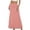 Skirt 302# Rose Gold, variant on oqasdz Women's Casual Ruched Stretchy High Waist A Line Flowy Solid Color Flared Long Skirt Comfort Soft Fashion Versatile Outdoor Dailywear