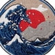thumbnail image 3 of Parche bordado con la forma de la Gran Ola de Kanagawa, para coser o planchar, 3 of 5