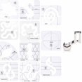 thumbnail image 5 of 11PCS Acrylic Sewing Template, DIY Quilting Transparent Ruler Sewing Accessories for Domestic Machine for for Clothing and Cloth Craft for Quilting Projects, 5 of 10