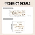 thumbnail image 2 of A Little Bunny is On The Way Sign Balloon Arch Decor Sticker，Baby Shower Party Rabbit Themed Decal Sign，Gender Reveal Party Decorations, for Spring Easter Rabbit Themed Baby Shower, 2 of 8