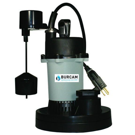 Burcam 300610Z 0.3 HP Submersible Sump Pump Float Switch