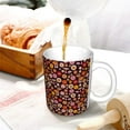 thumbnail image 3 of Yiaed 70s Groovy Hippie Retro Print Ceramics Coffee,Large Handle Design,Extra Large Tea and Coffee Cup for Office and Home Mugs, 3 of 6