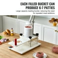 thumbnail image 5 of KFFKFF 2"/4"/5" Commercial Burger Patty Maker Hamburger Press Forming Machine, 5 of 7