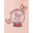 thumbnail image 2 of 365 Kids from Garanimals Girls Short Sleeve Boxy Graphic Tee, Sizes 4-10, 2 of 3