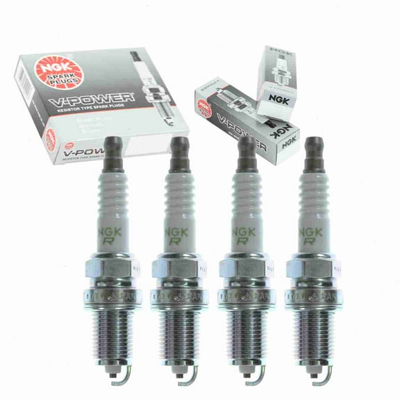 4 pc NGK V-Power Spark Plugs compatible with Toyota Camry 2.0L L4 1987-1991