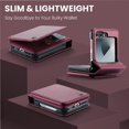 thumbnail image 2 of Caseme Wallet Case for Samsung Galaxy Z Flip7 Fe 5g Rfid Blocking Pu Leather Kickstand Card Holder Slim Shockproof Case, 2 of 5