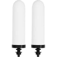 thumbnail image 1 of HUINING 2PCS 7" Ceramic Filter Candle Activated Carbon Replacement Filters Compatible with ProOne and Berkey Countertop Gravity Water Filter System, Household Water Bucket,Water Cooler Filtration, 1 of 7