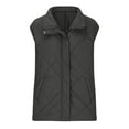 thumbnail image 4 of LIBRCLO Vest for Women Puff Sleeveless Quilted Jacket Stand Collar Zipper Coat Warm Outerwear with Pockets, 4 of 6
