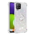 thumbnail image 2 of Funda para Samsung Galaxy A22 4G con Brillo Líquido Flotante, Purpurina, Parachoques y Anillo Giratorio Soporte, 2 of 5