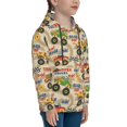 thumbnail image 3 of Daiia Animal Truck for Boys Fashion Hoodies & Sweatshirts with Kangaroo Pocket,Hooded Sweatshirt for Kid, Breathable& Moisture Wicking-Medium, 3 of 6