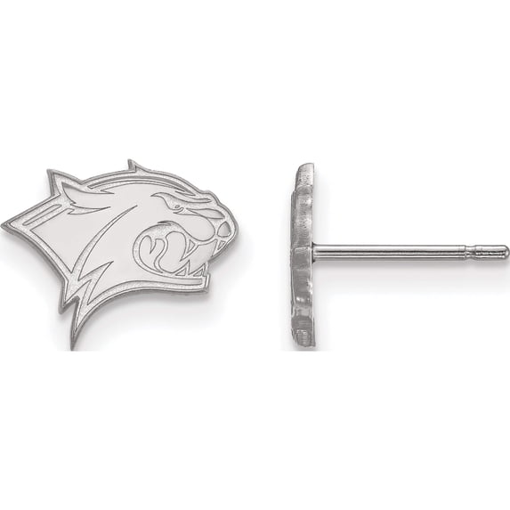 10K White Gold 10Kw Logoart University Of New Hampshire Xs Post Earrings (9 X 12) Made In United States 1w011unh
