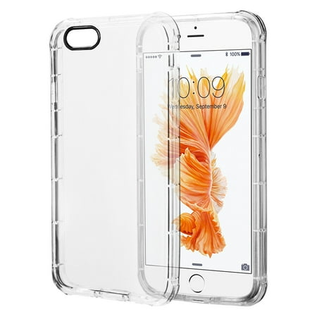 Phone Covers For Iphone6 Plus Insten Crystal Clear Transparent Flexible Rubber Gel TPU Phone Cover Case For Apple iPhone 6s Plus / iPhone 6 Plus, Clear (Shockproof)(Scratch Resistant)(Ultra Thin Slim Fit) ()