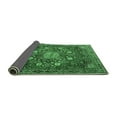 thumbnail image 2 of Ahgly Company Indoor Rectangle Medallion Emerald Green Traditional Area Rugs, 2' x 5', 2 of 4