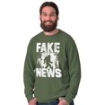 thumbnail image 5 of Fake News Legend Bigfoot Sasquatch Long Sleeve TShirt Men Women Brisco Brands S, 5 of 6