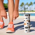 thumbnail image 2 of 20oz Halloween Pumpkin Star Pattern Skinny Tumblers Stainless Steel Tumbler with Lid and Straw,Vacuum Insulated Double Wall Travel Tumbler Cups with Cleaning Brush for Coffee,Tea, 2 of 6