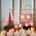thumbnail image 4 of Velas de té LED sin llama Nancia, paquete de 100 unidades, color amarillo cálido, 4 of 7