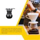 thumbnail image 5 of sweethay Percolador de cafetera para el hogar, suministros de café de superficie lisa, diseño de mango, utensilios de cocina, hervidor de agua para Juegos de servir café y té  200ml con filtro sweethay HA065475-01, 5 of 8