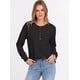 thumbnail image 2 of Top Henley de Punto Waffle de Manga Larga para Mujer ANRABESS Talla M, 2 of 7
