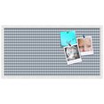 thumbnail image 2 of PinPix 36x18 Custom Cork Bulletin Board Grey - Blue Diamond Poster Board Has a Fabric Style Canvas Finish, Framed in Grey - Blue Diamond, by ArtToFrames (PinPix-227), 2 of 6