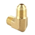 thumbnail image 4 of Adaptador de manguera de codo de rosca macho de latón de 90 grados, 4 AN a 1/8 NPT, anticorrosión, 4 of 12