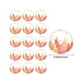 thumbnail image 2 of 16-Pack Disposable Christmas Paper Plates Set Snowflake Tree Pattern Party Tableware for Holiday Gathering Dinnerware Pink Gold Festive Supplies(Pink-B), 2 of 6