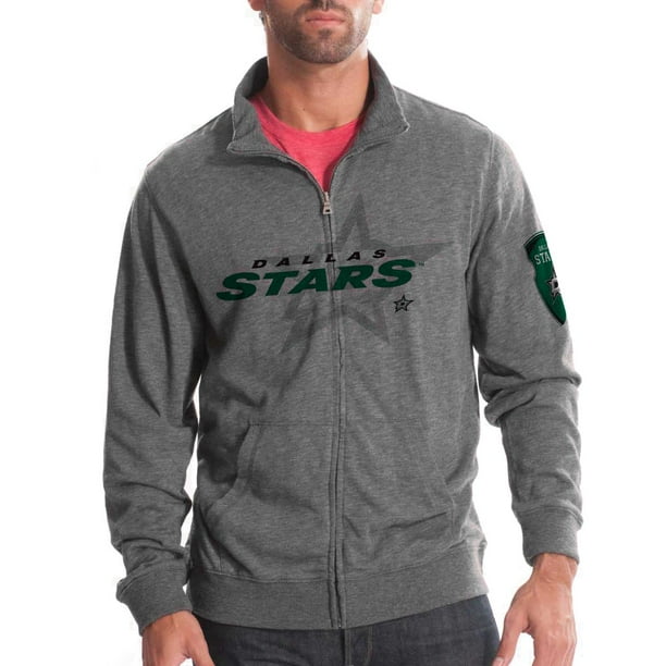 Dallas Stars Tried And True FX Full Zip Crew (Heather Charcoal) - Levelwear