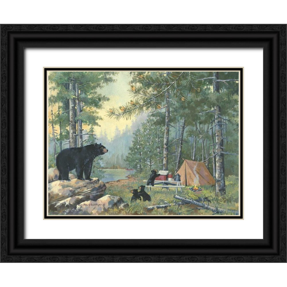 Phillips, Anita 14x12 Black Ornate Wood Framed with Double Matting ...