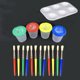 thumbnail image 2 of Set of 23PCS Portable Painting Tool Kit Professional Paintbrushes Tool Set Art Drawing Materials for Kids Drawing Use (17PCS Paint Tool+6PCS Nylon Hair Brush), 2 of 5