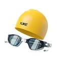 thumbnail image 4 of Gafas de natación con tapa de natación sin fuga para hombres gafas de natación Amarillo, 4 of 8